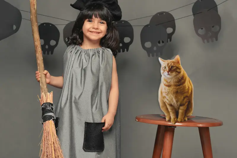 Room-on-the-Broom-image-a-child-holding-a-witch-broom-w-cat